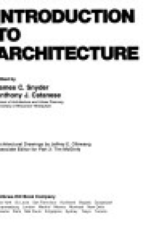 Cover of Introduction to Architecture