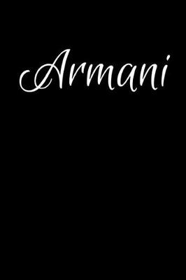 Book cover for Armani