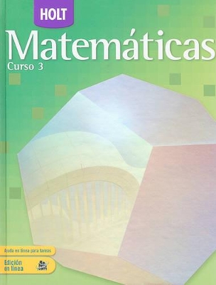 Book cover for Holt Matematicas, Curso 3