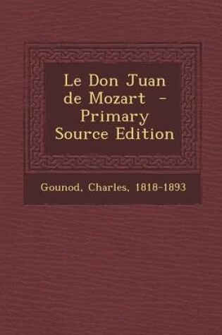 Cover of Le Don Juan de Mozart