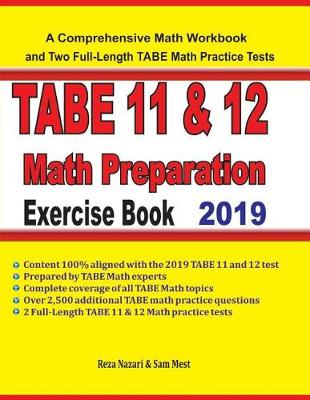 Book cover for TABE 11&12 Math Preparation Exercise Book