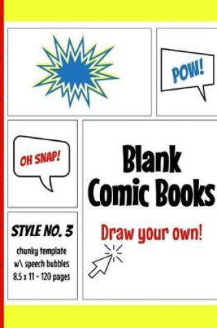 Cover of Blank Comic Book - Style No. 3