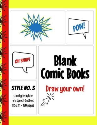 Book cover for Blank Comic Book - Style No. 3