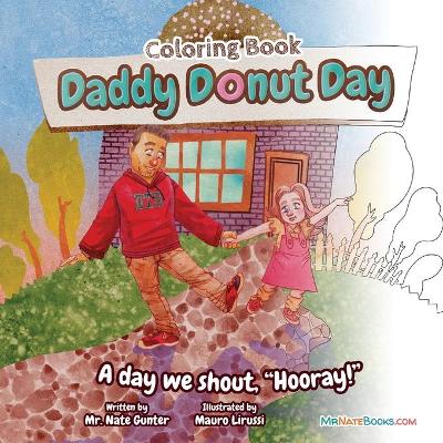 Book cover for Daddy Donut Day Children's Coloring Book