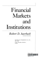 Book cover for Financial Markets and Institutions