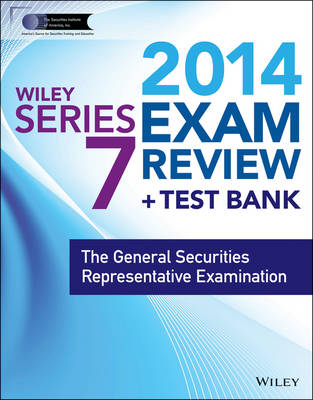 Cover of Wiley Series 7 Exam Review 2014 + Test Bank