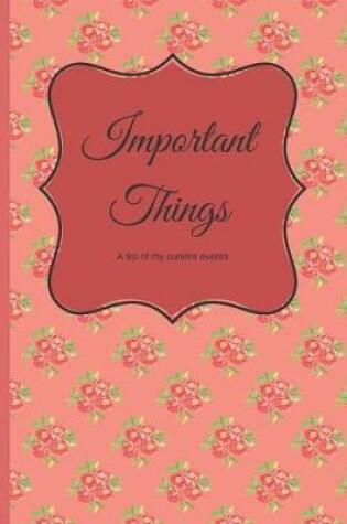 Cover of Important Things