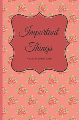 Book cover for Important Things