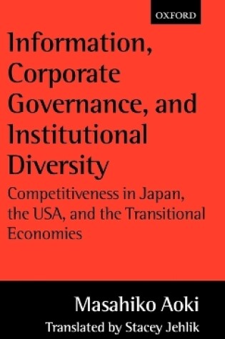 Cover of Information, Corporate Governance, and Institutional Diversity