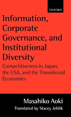 Book cover for Information, Corporate Governance, and Institutional Diversity