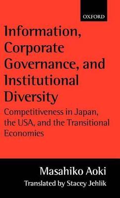 Book cover for Information, Corporate Governance, and Institutional Diversity