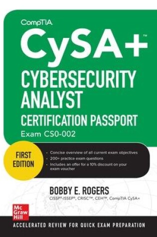 Cover of Comptia Cysa+ Cybersecurity Analyst Certification Passport (Exam Cs0-002)