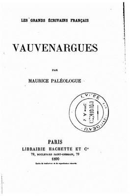 Book cover for Vauvenargues