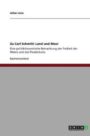 Cover of Zu Carl Schmitt