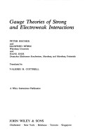 Book cover for Gauge Theories of Strong and Electroweak Interactions