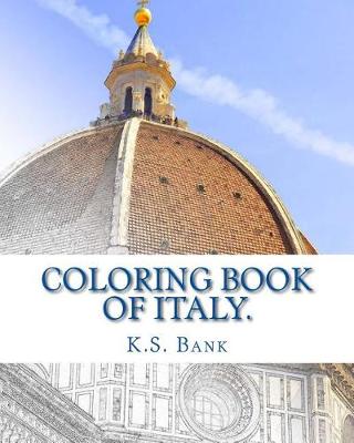 Book cover for Coloring Book of Italy.