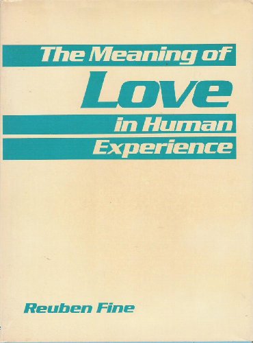 Book cover for The Meaning of Love in Human Experience