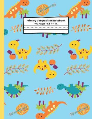 Book cover for Dinosaur Primary Composition Notebook