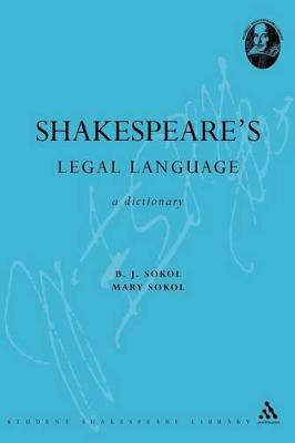 Book cover for Shakespeare's Legal Language