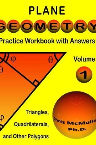 Cover of Plane Geometry Practice Workbook with Answers