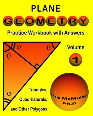 Book cover for Plane Geometry Practice Workbook with Answers