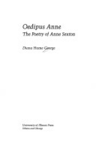 Cover of Oedipus Anne