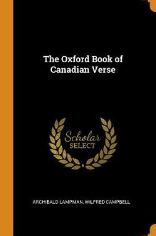 Cover of The Oxford Book of Canadian Verse