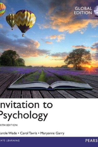 Cover of Invitation to Psychology Global Edition