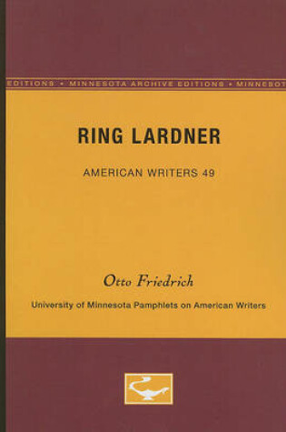 Cover of Ring Lardner - American Writers 49