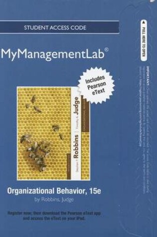 Cover of NEW MyManagementLab with Pearson eText -- Access Card -- for Organizational Behavior
