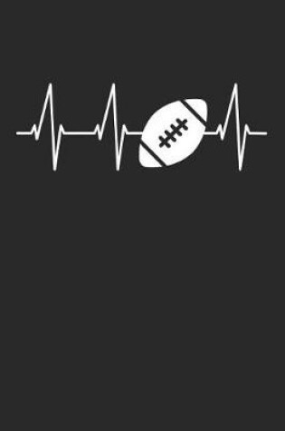 Cover of Heartbeat Football Notebook - Football Training Journal - Gift for Football Player - Football Diary