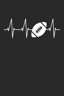 Book cover for Heartbeat Football Notebook - Football Training Journal - Gift for Football Player - Football Diary