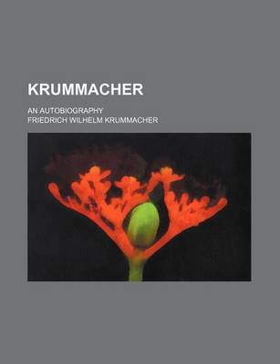 Book cover for Krummacher; An Autobiography