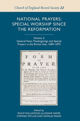 Cover of National Prayers: Special Worship since the Reformation