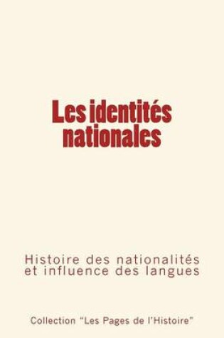 Cover of Les identites nationales