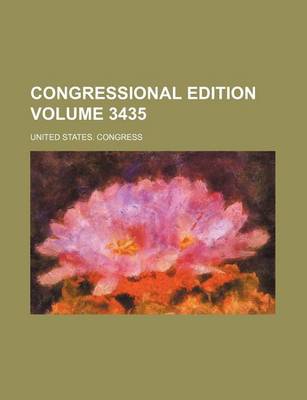 Book cover for Congressional Edition Volume 3435