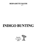 Book cover for Indigo Bunting