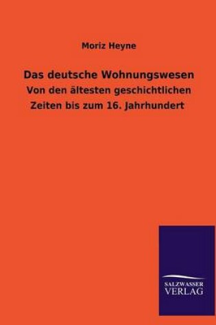 Cover of Das deutsche Wohnungswesen