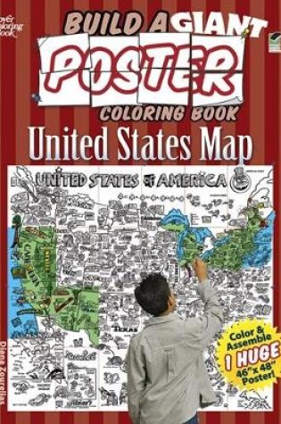 Cover of Build a Giant Poster Coloring Book--United States Map