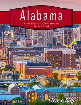 Book cover for Alabama Real Estate Open House Guest Book