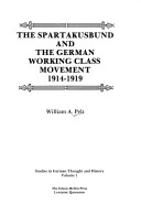 Cover of Spartakusbund and the German Working Class Movement, 1914-19