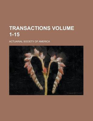 Book cover for Transactions (1-15)