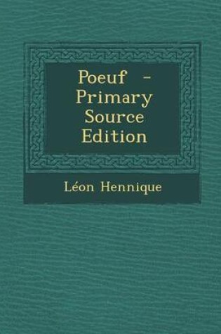 Cover of Poeuf