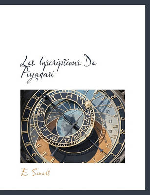 Book cover for Les Inscriptions de Piyadasi