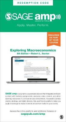 Book cover for Exploring Macroeconomics - Sage Amp Edition