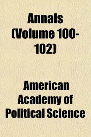 Cover of Annals (Volume 100-102)