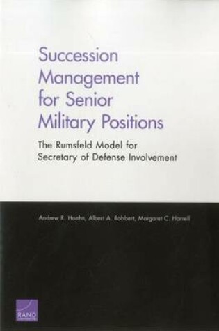 Cover of Succession Management for Senior Military Positions