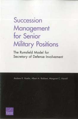 Book cover for Succession Management for Senior Military Positions