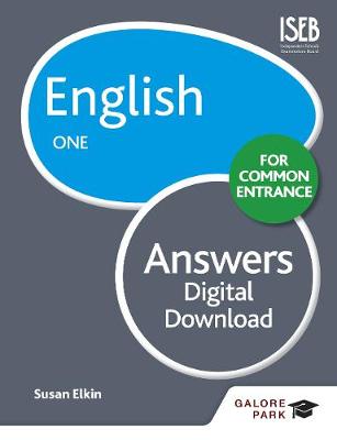 Cover of English for Common Entrance One Answers