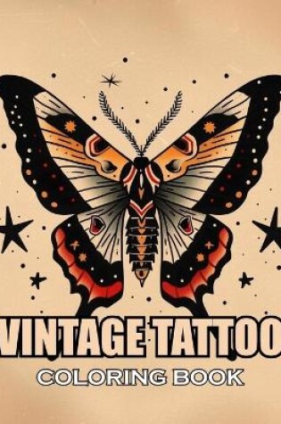Cover of Vintage Tattoo Coloring Book